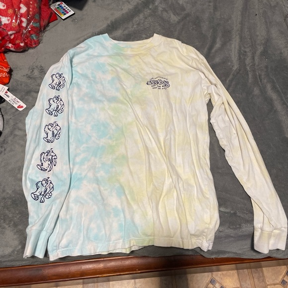 blue and gold vans off the wall longsleeve T - Picture 1 of 4